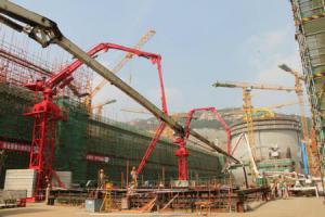 田灣核電6號機(jī)組常規(guī)島汽機(jī)運轉(zhuǎn)層混凝土澆筑完成