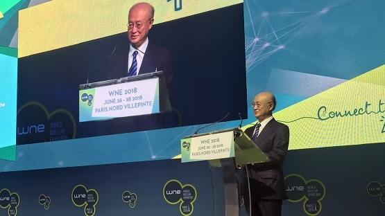 國(guó)際原子能機(jī)構(gòu)總干事在巴黎表示，核電可以幫助實(shí)現(xiàn)發(fā)展目標(biāo)