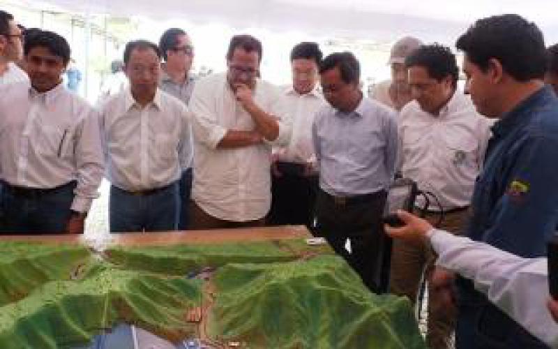 中國(guó)能建葛洲壩二公司承建的厄瓜多爾米拉多銅礦基米事故庫壩體填筑封頂