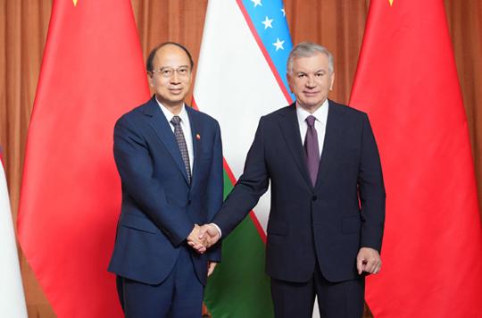 戴厚良拜會(huì)烏茲別克斯坦總統(tǒng)米爾濟(jì)約耶夫