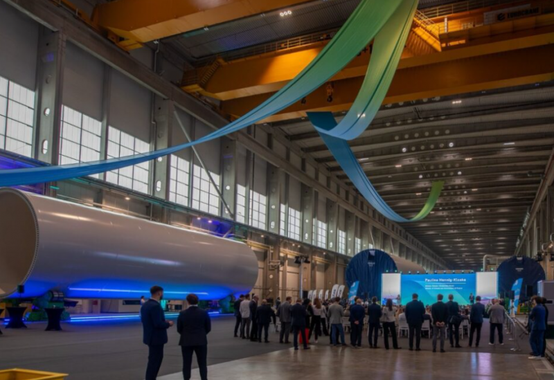 波蘭新波羅的海塔工廠(chǎng)首產(chǎn)海上風(fēng)電塔部件