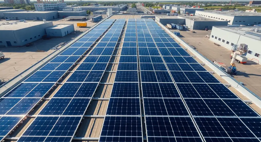 希臘科林斯鋼管廠啟用大型工業(yè)屋頂光伏項目