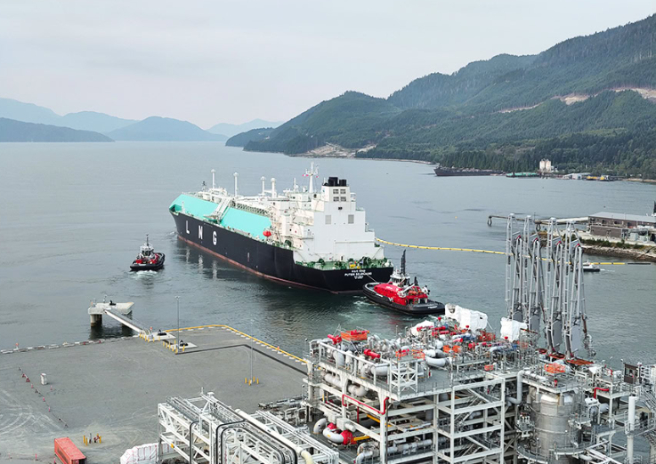 加拿大液化天然氣出口終端第二條生產(chǎn)線投入運(yùn)營