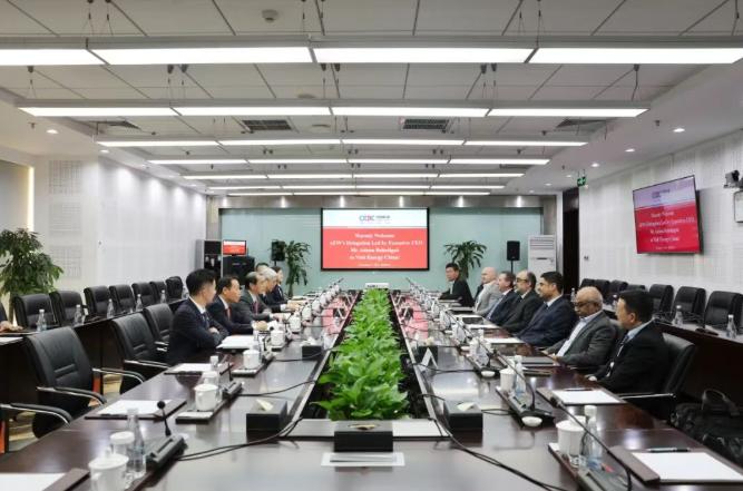 喬旭斌會見沙特阿爾朱美亞電力水務(wù)公司執(zhí)行CEO Adnan Buhuliga