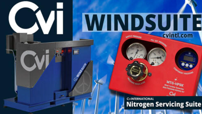 Cv國(guó)際公司在美國(guó)推出Nitro-Lite氮?dú)獍l(fā)生器 集成WindSuite平臺(tái)提升風(fēng)電維護(hù)效率